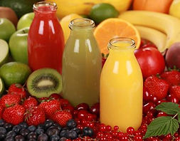 jus de fruis frais en bouteille