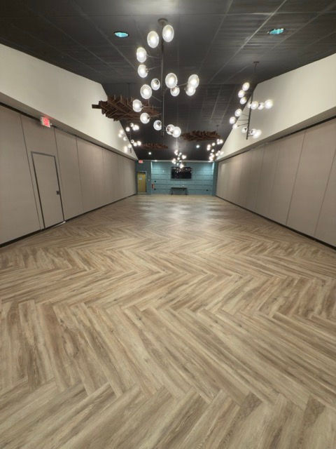 Empty Hightower room, viewed from the back. 