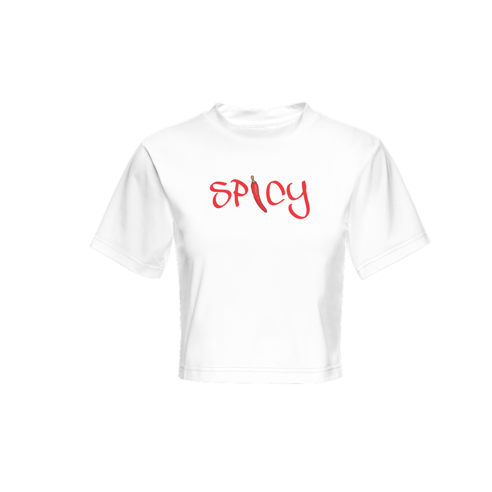 spicy cropped tee
