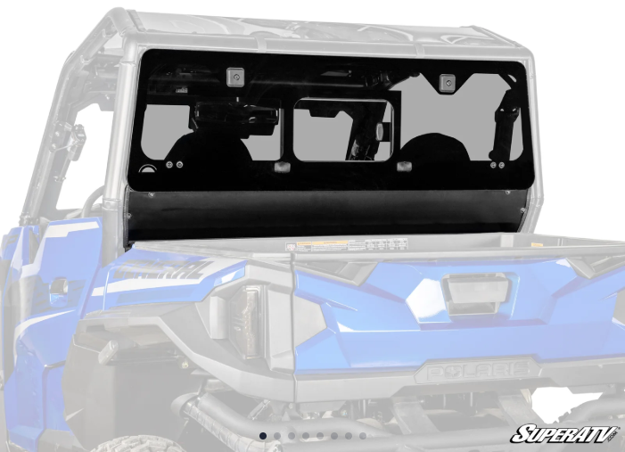 Polaris General XP 1000 Glass Sliding Rear Windshield