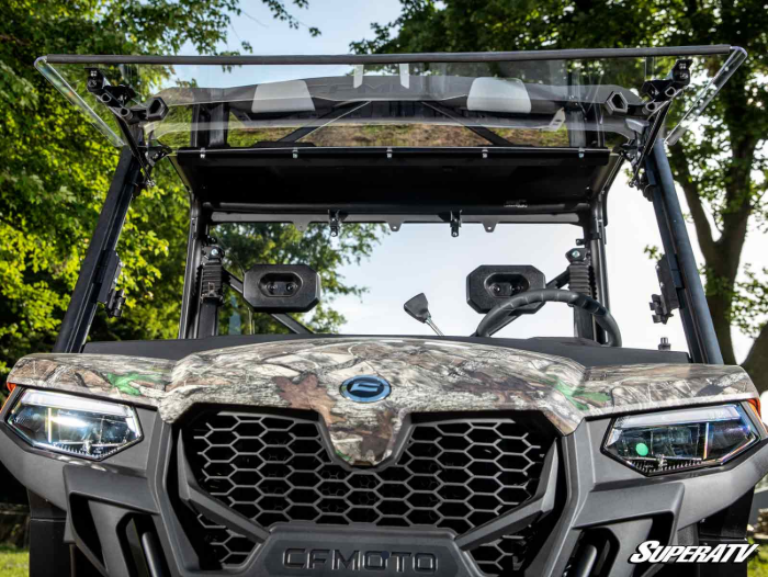 Thumbnail: CFMOTO UForce 600 Scratch Resistant Flip Windshield
