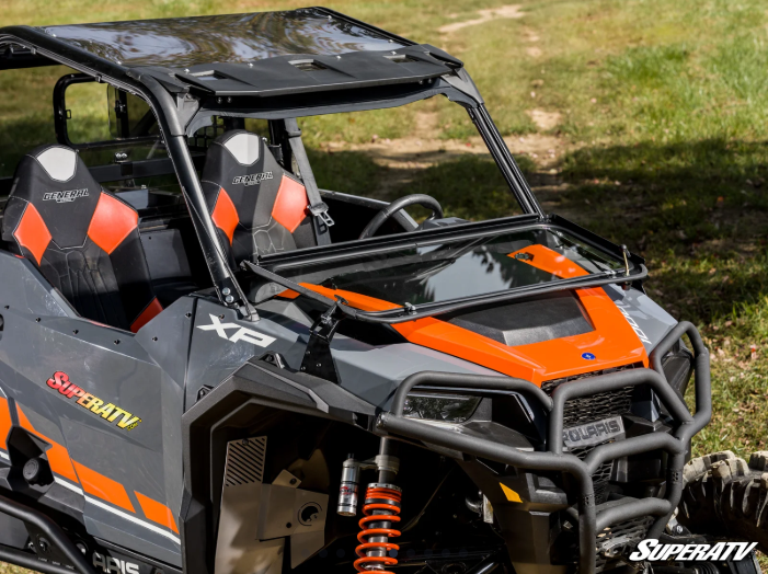 Thumbnail: Polaris General XP 1000 Flip-Down Glass Windshield