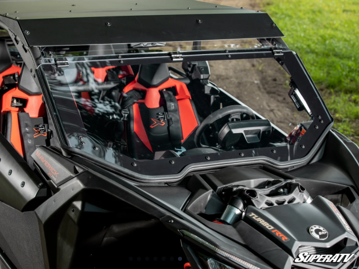 Thumbnail: Can-Am Maverick X3 MaxDrive Power Flip Windshield