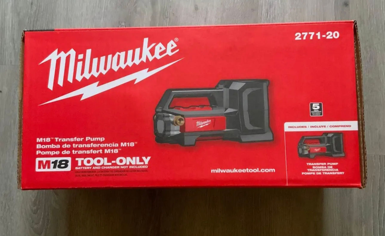 Milwaukee M18 18v 1/4 HP Lithium-Ion Cordless Transfer Pump (Tool Only)-NEW!!!