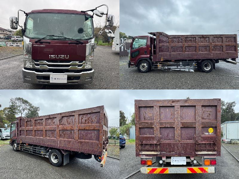 サムネイル： ISUZU フォアード 鉄深箱 ワンオーナー ディーラー記録簿付 平ボディ キーレス スペアキー クルコン