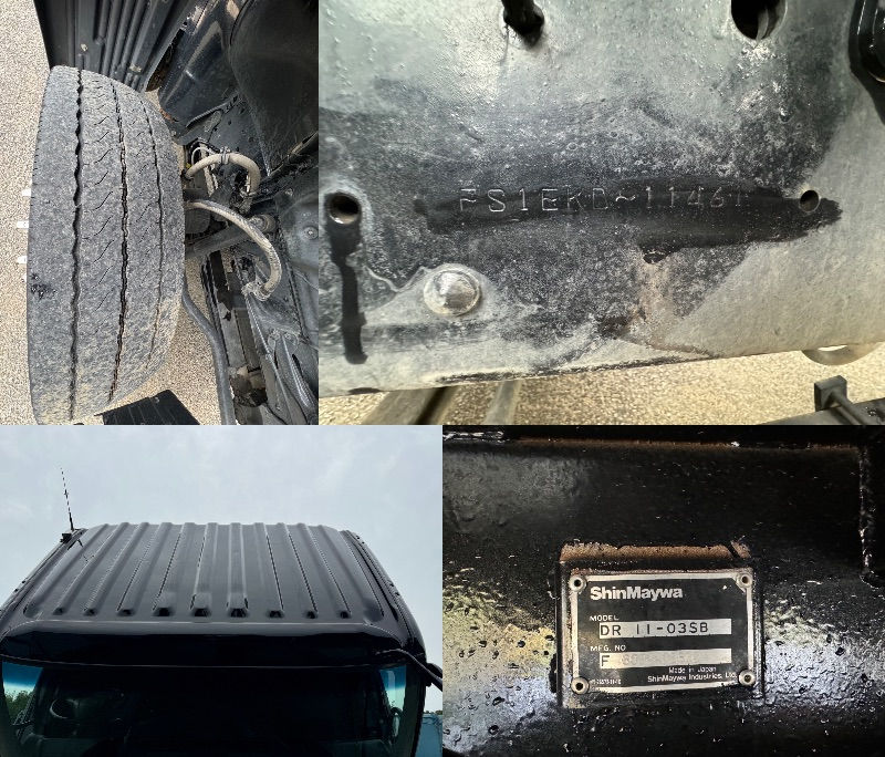 サムネイル： HINO プロフィア 記録簿付 リターダ(永久磁石式) 可動式リアバンパ 530×235新明和 380馬力