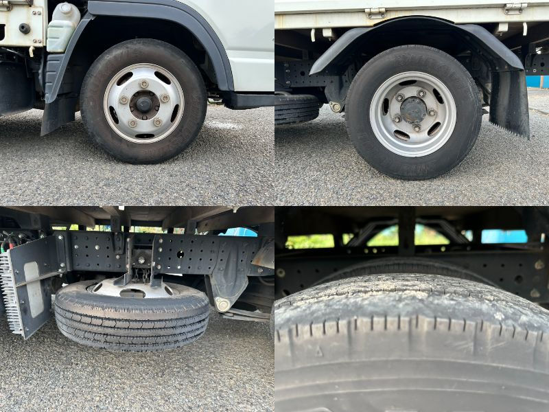 サムネイル： 三菱ふそう キャンター 平ボディ記録簿付 2トン 10尺 ドライブレコーダー カーナビ ストラーダ エアコン 電動格納ミラー ETC ディーゼル