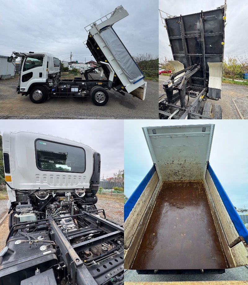 サムネイル： ISUZU フォワード 4tダンプ ワンオーナー コブレーン付 ドラレコ 電動格納ミラー