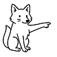arctic fox daily pointing fox.png