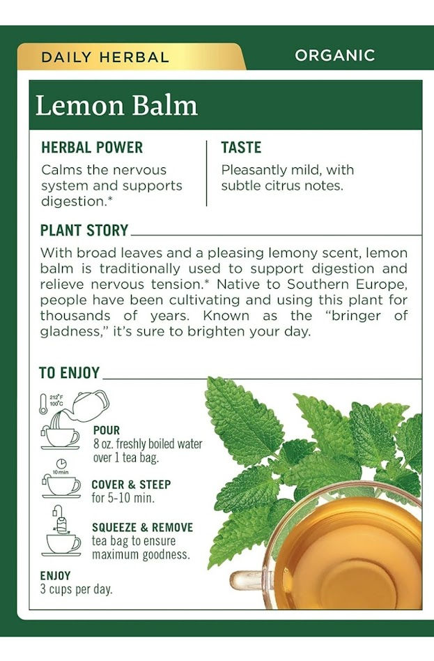 Thumbnail: Traditional Medicinals Organic Lemon Balm, 16 Tea Bags
