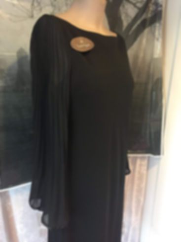 Xlarge /fourteen black dress with sheer bell sleeves