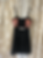 Thumbnail: Small black dress with seguins on top with open middle