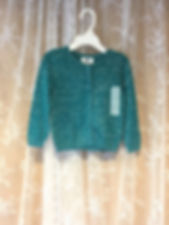 KIDS/2t green button down sweater