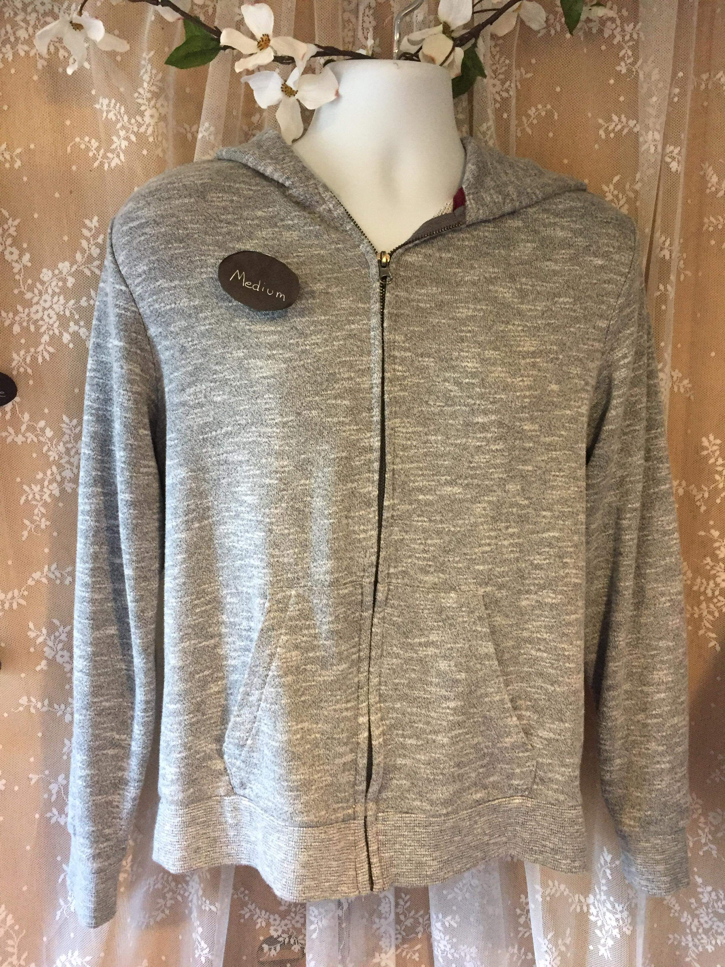 Medium mens grey zip up