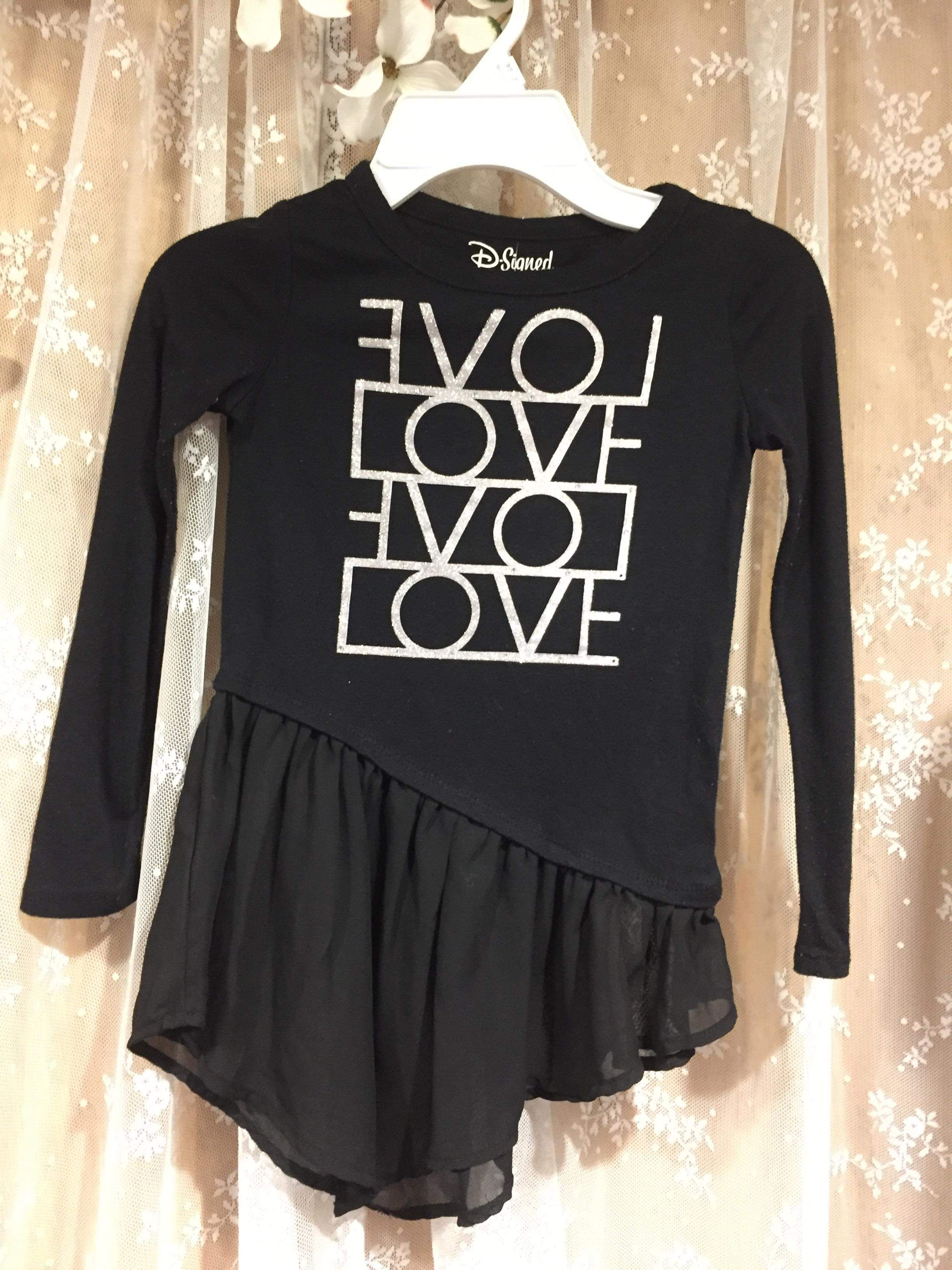KIDS/S6 Disney Black Love Shirt