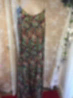 Thumbnail: Large autumn paisley open back maxi dress