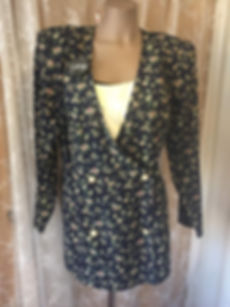 Large/13-14 vintage formal jacket with neck lining