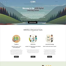 This project involved improving the look and feel of this Thinkific eLearning site substantially. Custom theme code and sections that I built from scratch were used extensively.