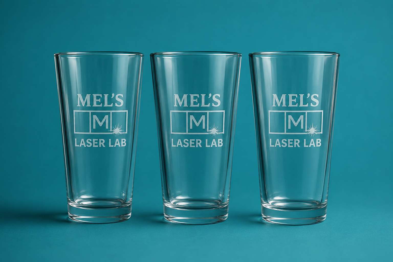 Etched Glasses - Stemless Wine and Beer