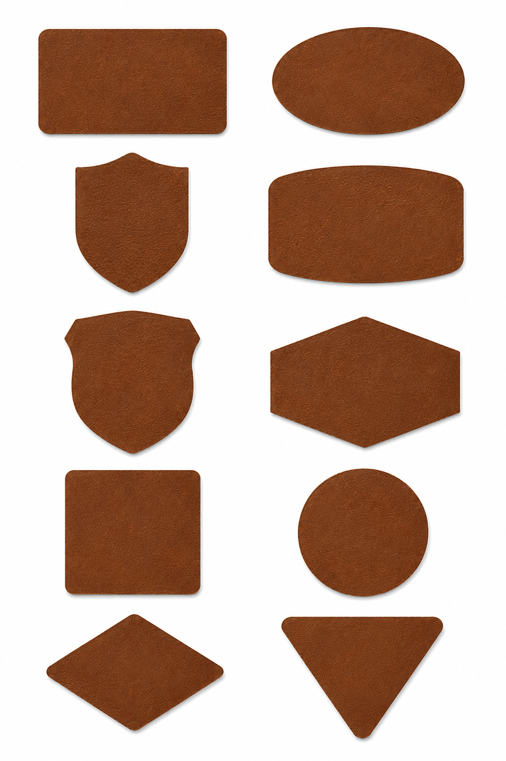 Custom Shape Leather Patch