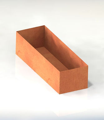 Corten rektangulära kruka med botten 120x90x70(h)cm