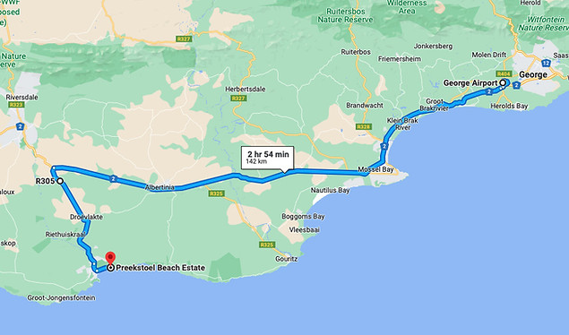 Preekstoel Beach Estate Directions From George