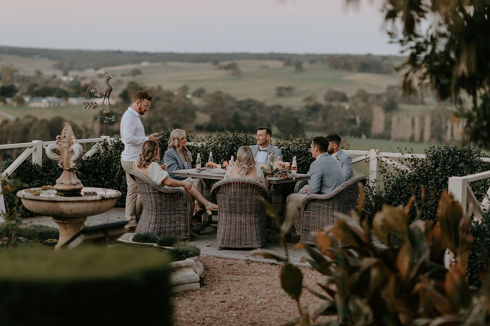 Family and friends enjoying their time at Rivendell Farm Estate