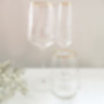 Gold-Rim glassware
