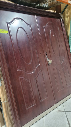 Double security steel door
