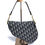 Thumbnail: Christian Dior Saddle Medium Blue Oblique Jacquard