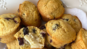 Blueberry Cornbread Muffins