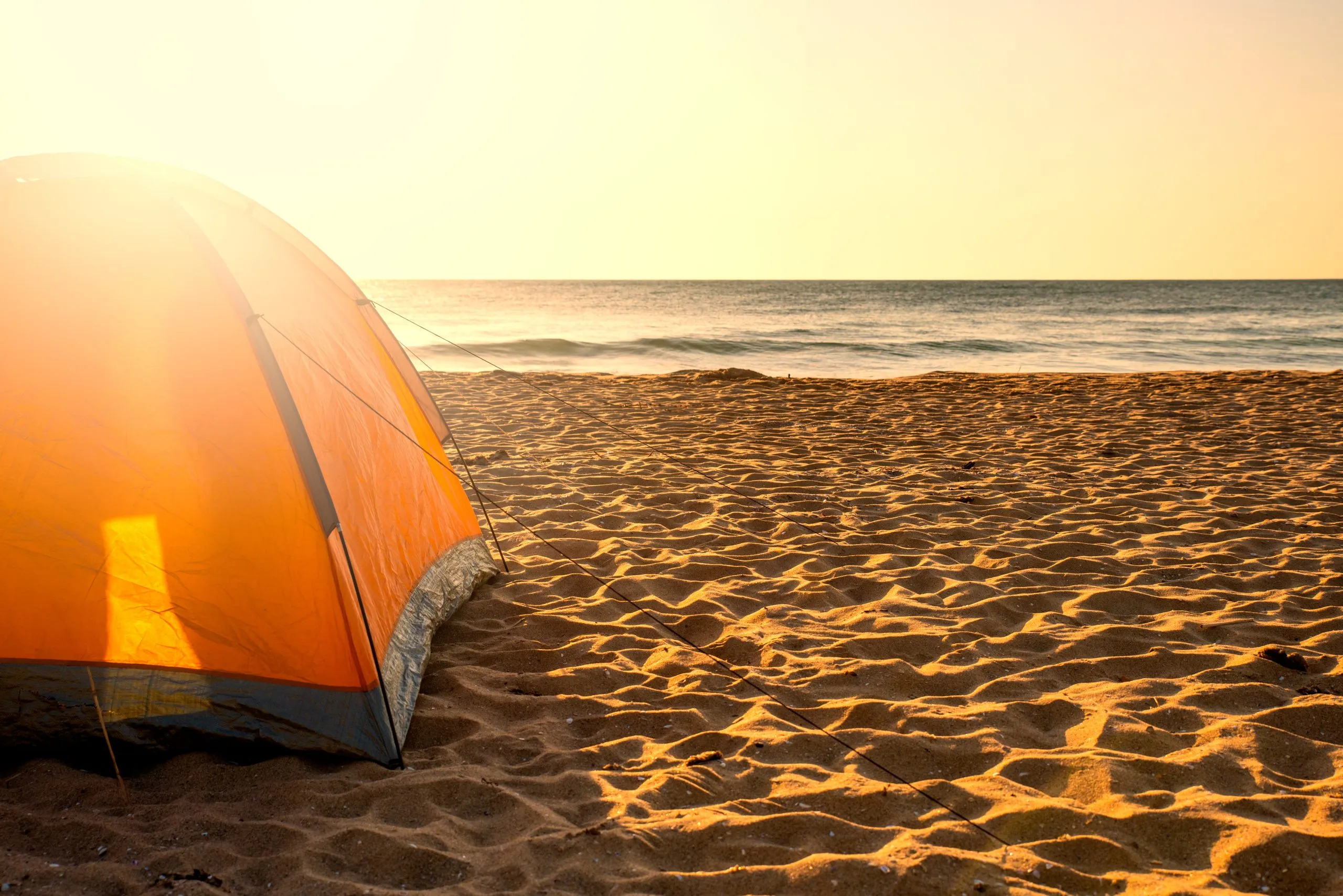 Camping on the beach