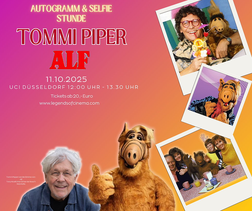 Autogramm & Selfie Stunde mit Tommi Piper (Alf)