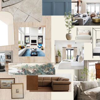 traditional modern living room mood board