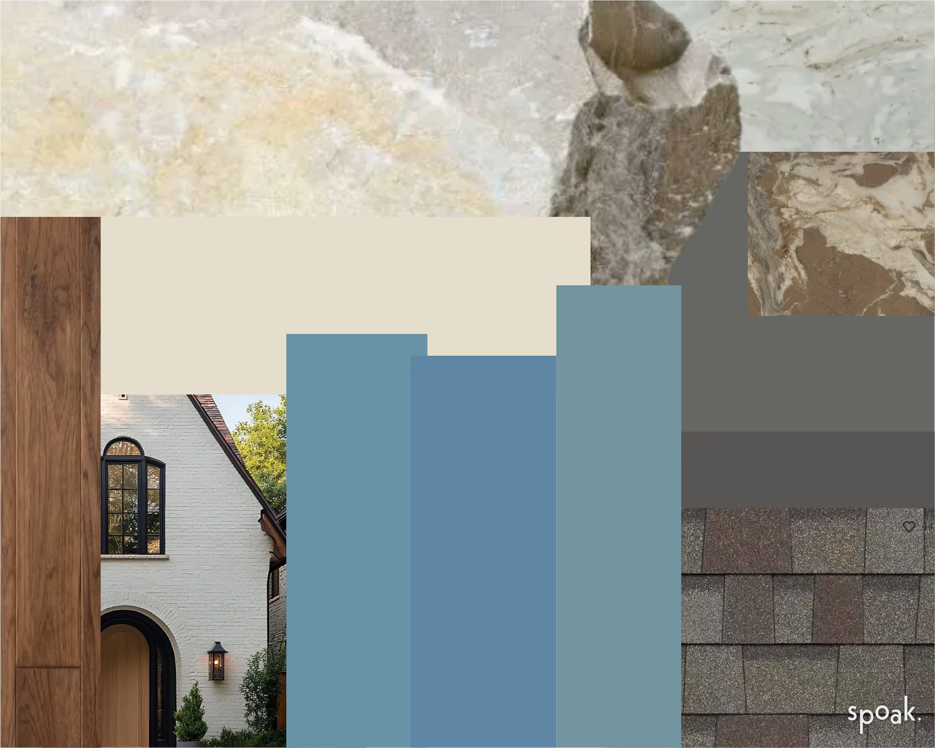 exterior paint color ideas cream and blue limestone exterior painted brick mood board
