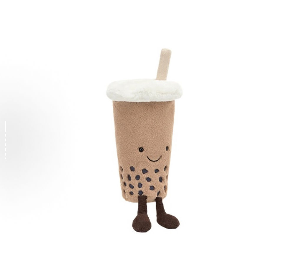 縮圖：JELLYCAT（ジェリーキャット）Fun Foodシリーズ タピオカミルクティー（パールミルクティー）／ぬいぐるみ／20cm 高さ