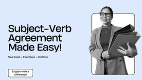 Subject Verb Agreement Made Easy 