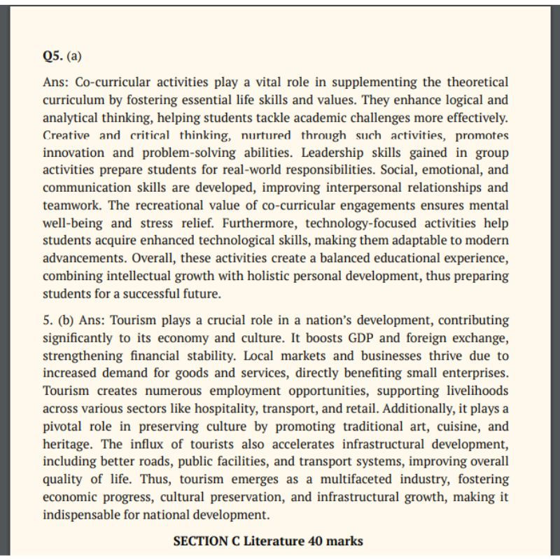 Thumbnail: Sample Papers| English |Class X