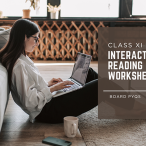 Interactive Reading Worksheet