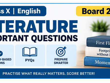 English Competency Questions Class X for Board Exam 2027