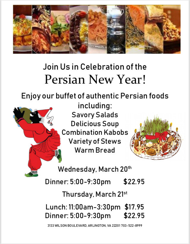 Persian New Year Buffet :: Norooz 1398 at Kabob Bazaar