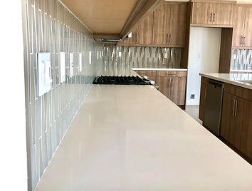 Mosaic Tile Backsplash & Quartz Countertop Installation in Santee, CA