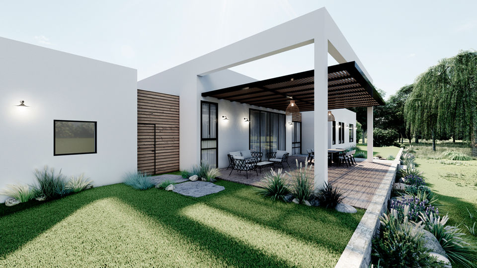 מעצבת פנים וילה עיצוב הדמיה הדמיית חוץ בית באר שבע