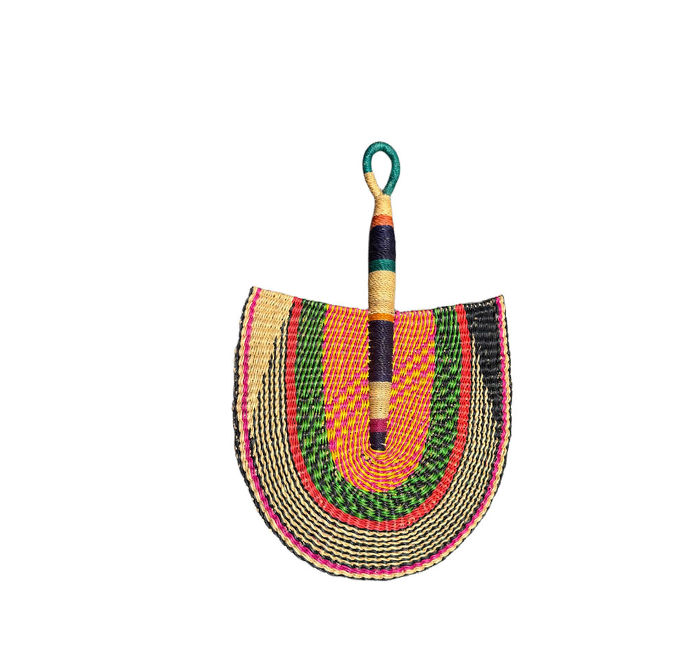 Thumbnail: Large Burkina Faso Hand Woven Fans 