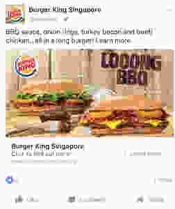 Singapore Freelance Copywriter - Burger King Ad