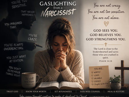 Gaslighting and Christianity. How to cope.