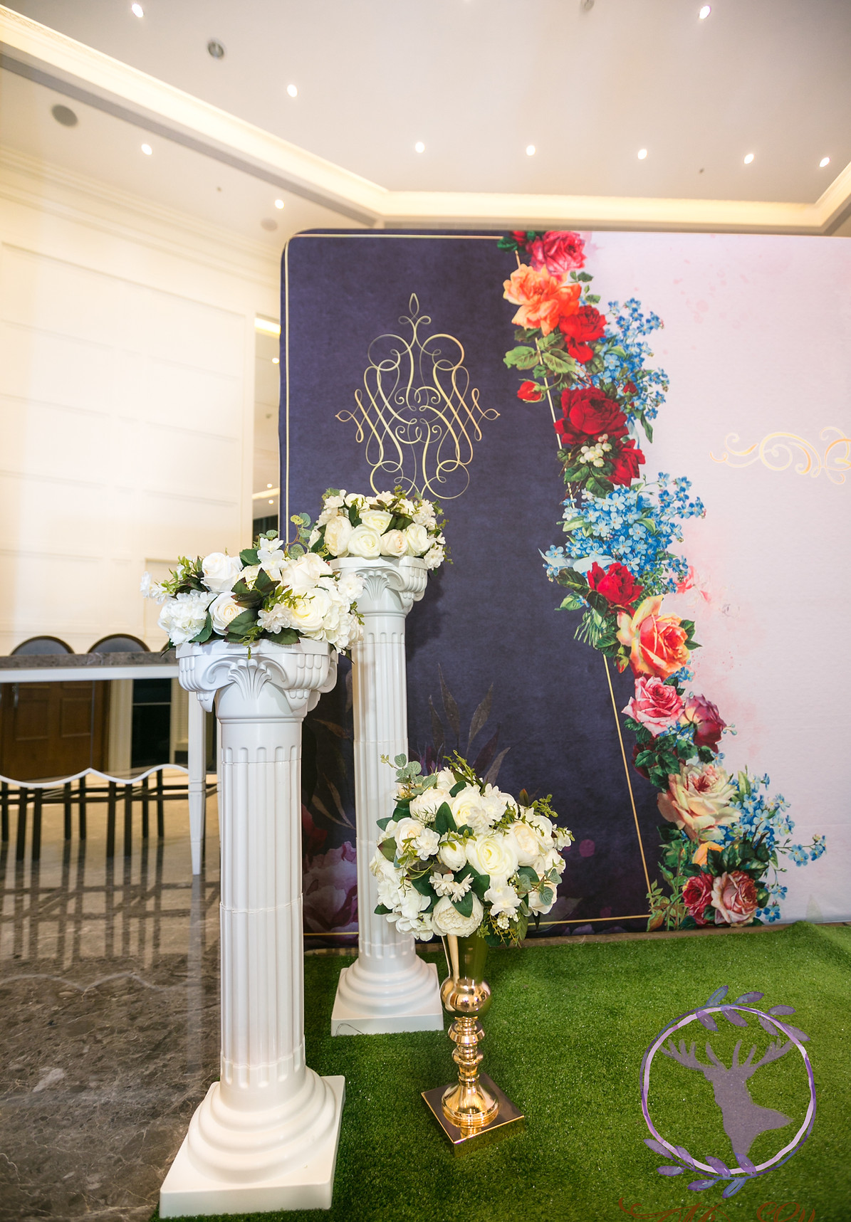 桃園婚禮布置婚禮背板