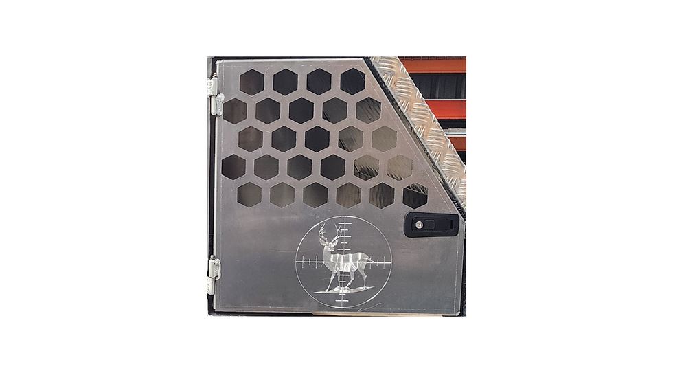 Thumbnail: 3 Bay Dog Box for flatdeck - Fully Lockable