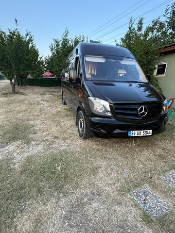 Rent a 2014 Mercedes Sprinter camper in Istanbul, Bakırköy. Manual transmission, large 150L water tank. Reliable motorhome for your Turkey trip.