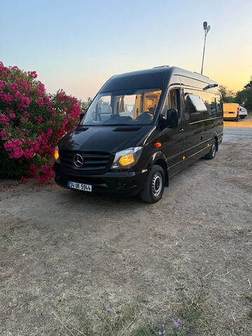 Rent a 2014 Mercedes Sprinter camper in Istanbul, Bakırköy. Manual transmission, large 150L water tank. Reliable motorhome for your Turkey trip.